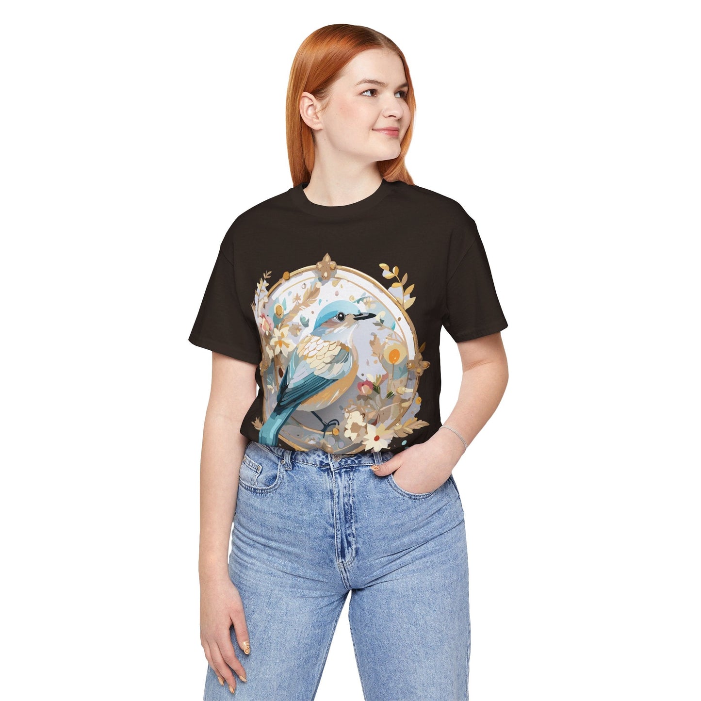 Adelpha Medallion Graphic Tee Unisex Jersey Short Sleeve Vintage Art Design Shirt