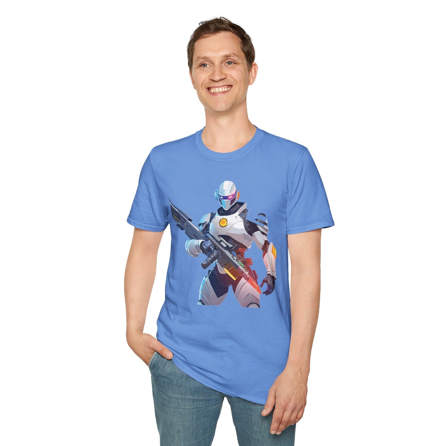 Unisex Robocop T Shirt Graphic With Classic Robocop Design Softstyle 100 Cotton Tee