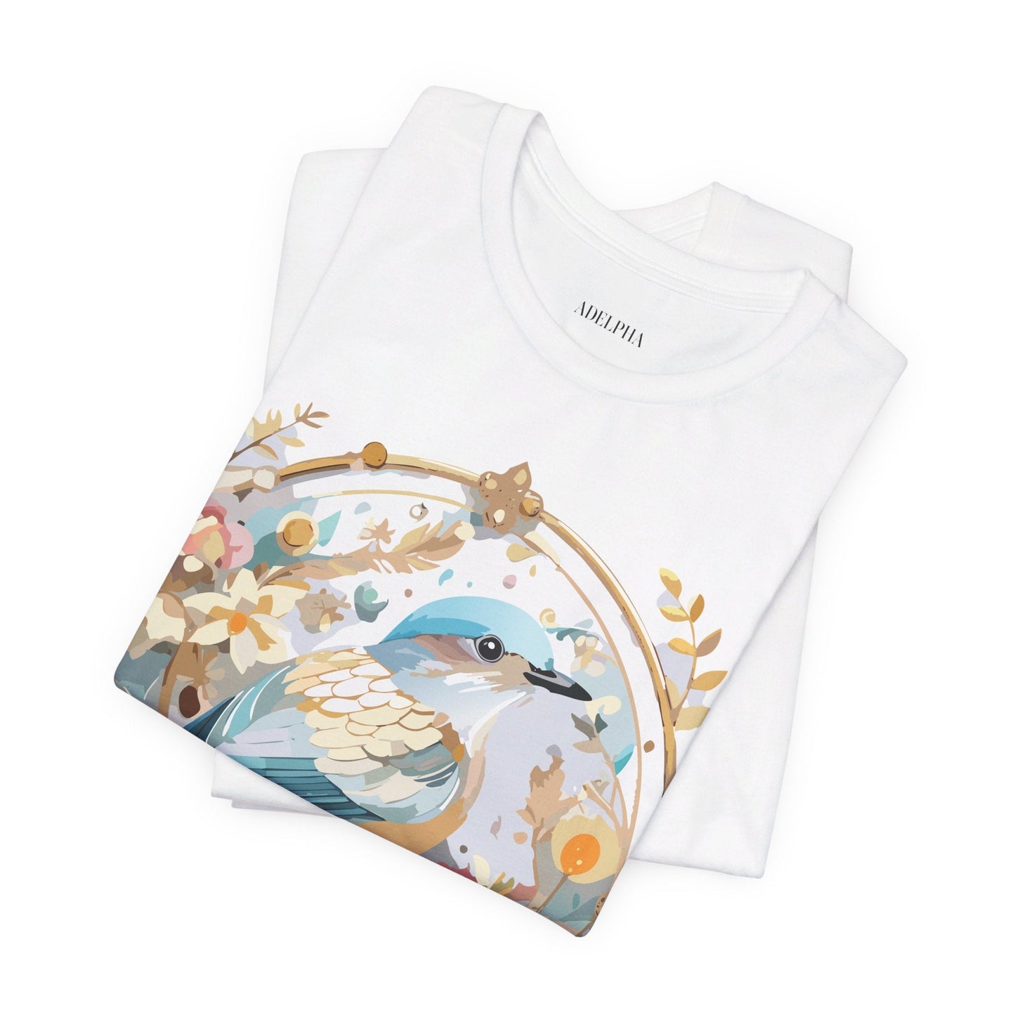 Adelpha Medallion Graphic T Shirt Unisex Short Sleeve Vintage Inspired Art Design