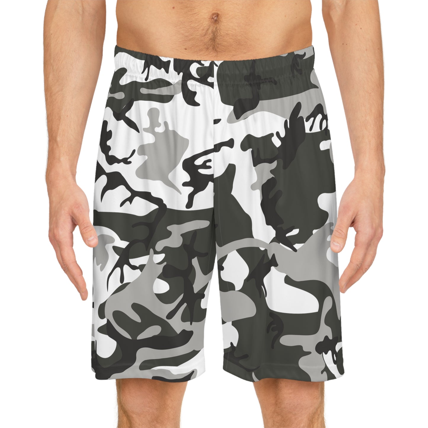 Basketballshorts mit Camouflage-Muster für Herren 