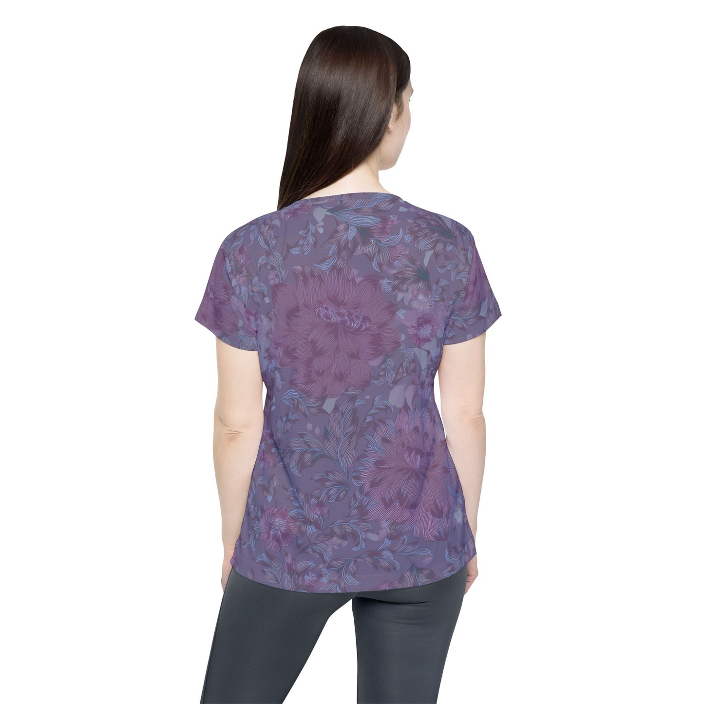 Women Poly T-Shirt with Floral Print