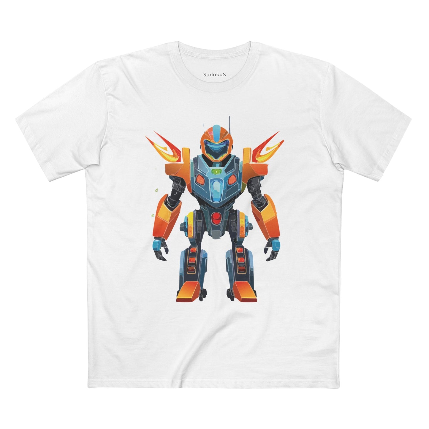 Cyborg Robot Graphic Unisex 100 Cotton Staple Tee 5