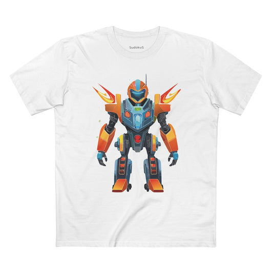 Cyborg Robot Graphic Unisex 100 Cotton Staple Tee 5