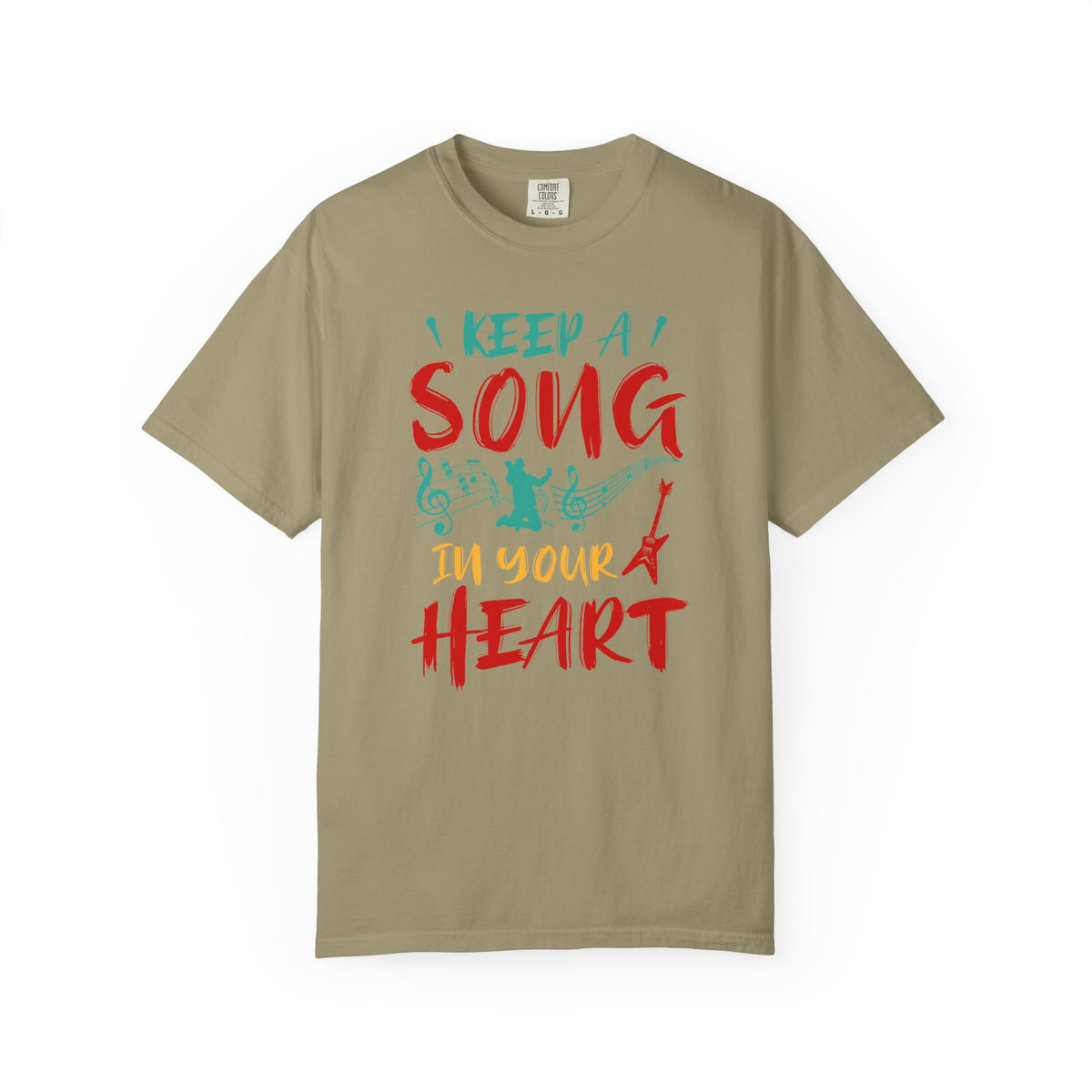 I Keep a Song in Your Heart T-Shirt Music Note Silhouettes Unisex Cotton Tee 037