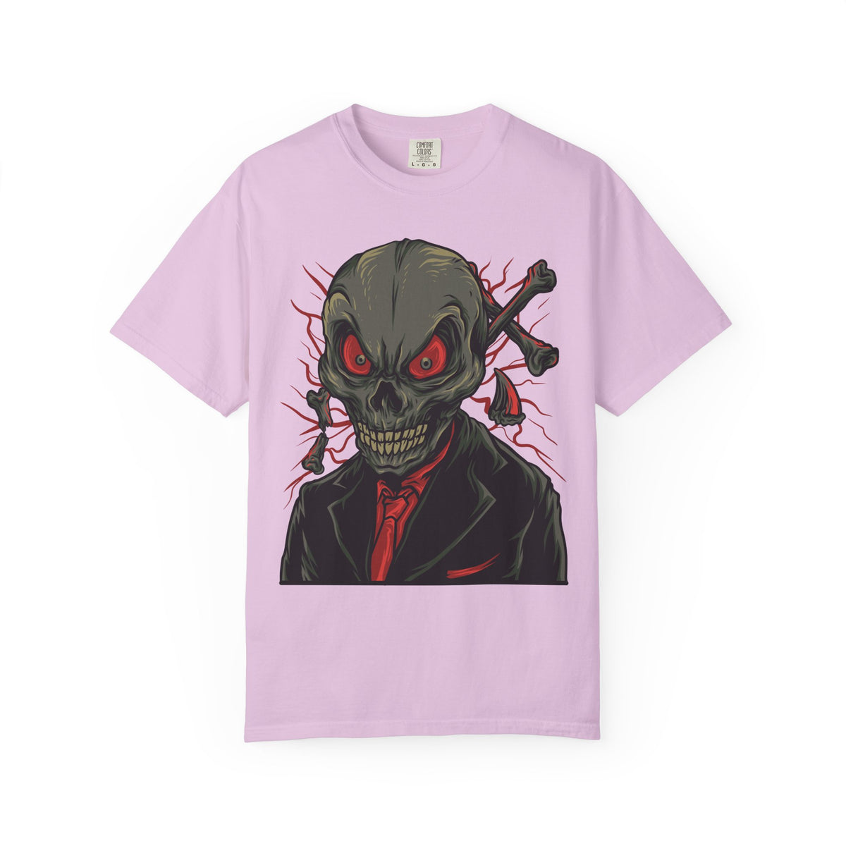 Camiseta unisex de algodón con calavera 