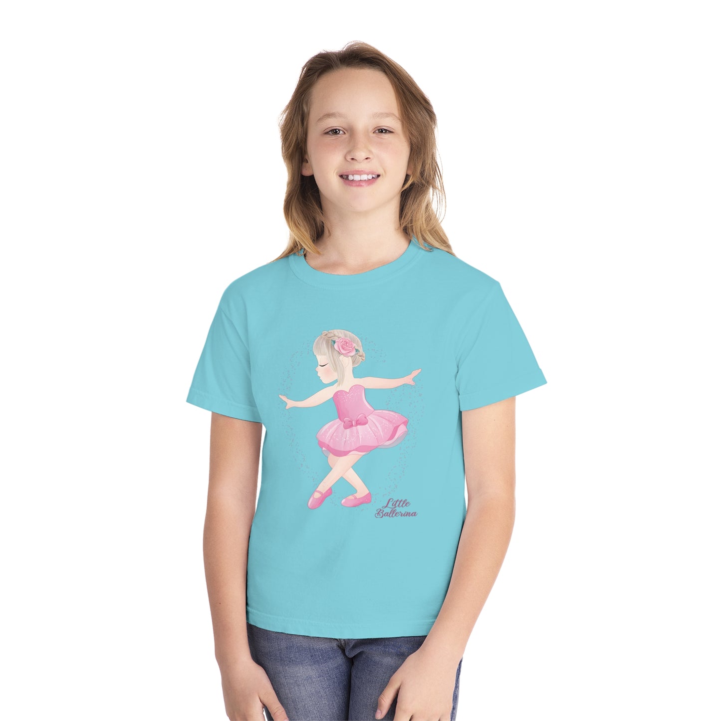 Camiseta juvenil con pequeña bailarina