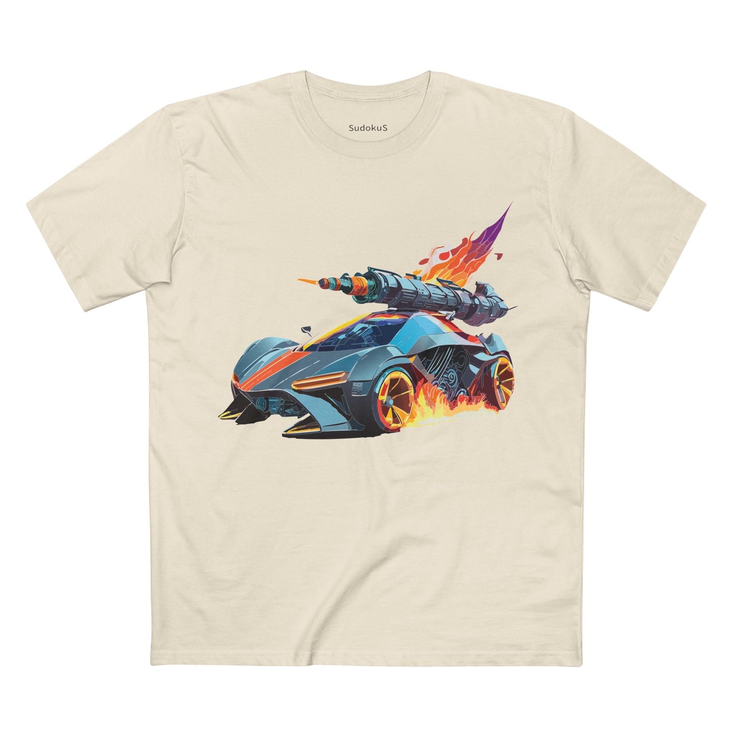 Car Graphic Unisex 100 Cotton Staple Tee 17