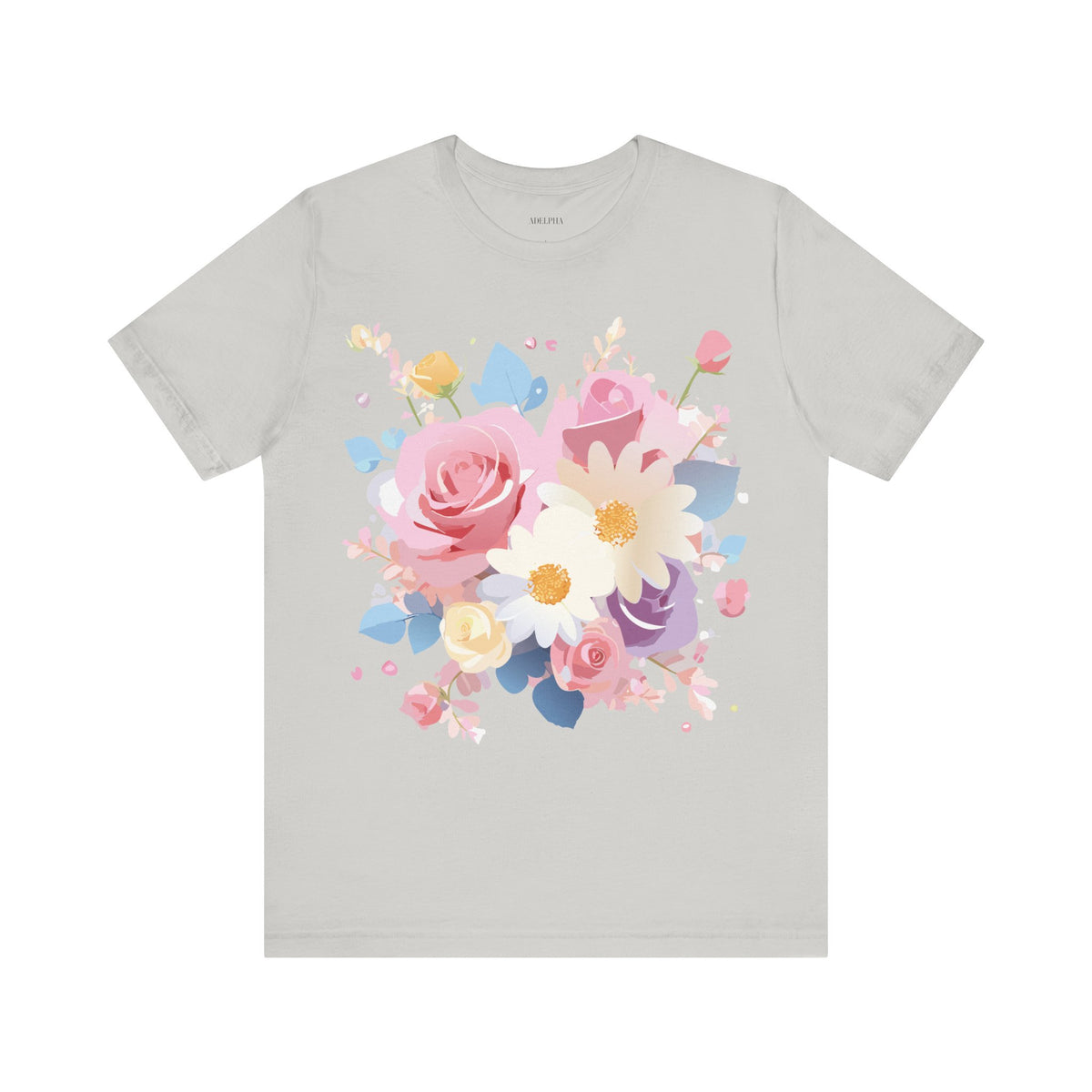 Floral Graphic Tee Shirt - Bella+Canvas Unisex 100 Cotton 4