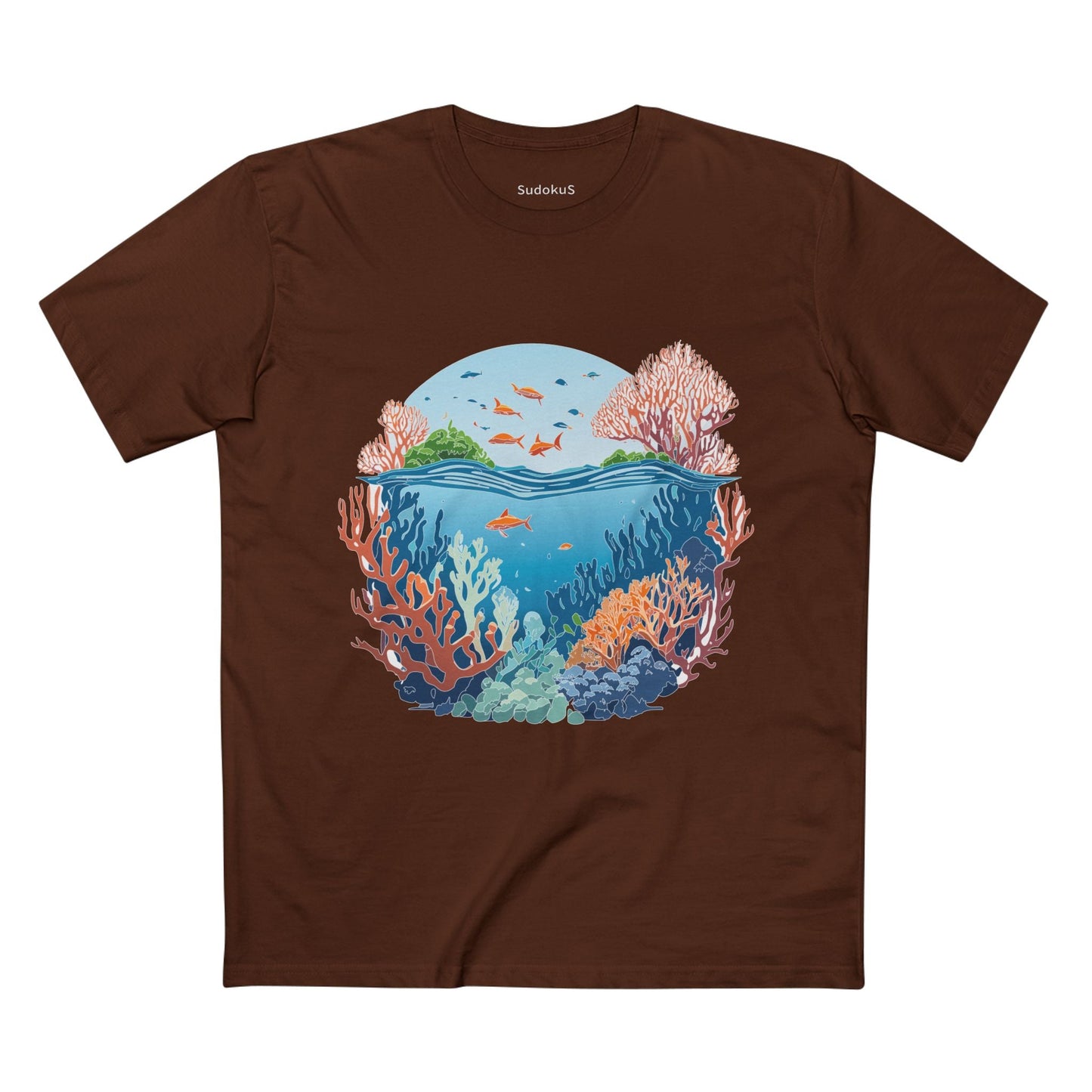 Ocean Coast Graphic Unisex 100 Cotton Staple Tee 2