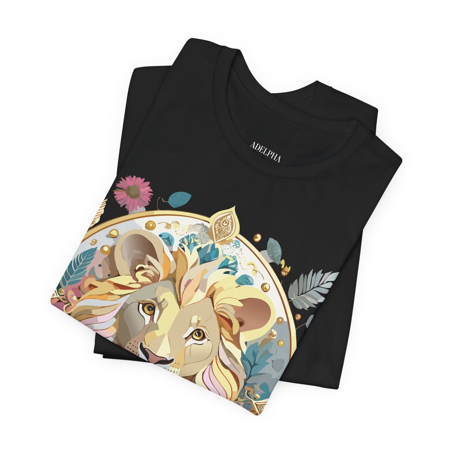 Adelpha Medallion Graphic Tee Unisex Short Sleeve Vintage Inspired Art Design Shirt