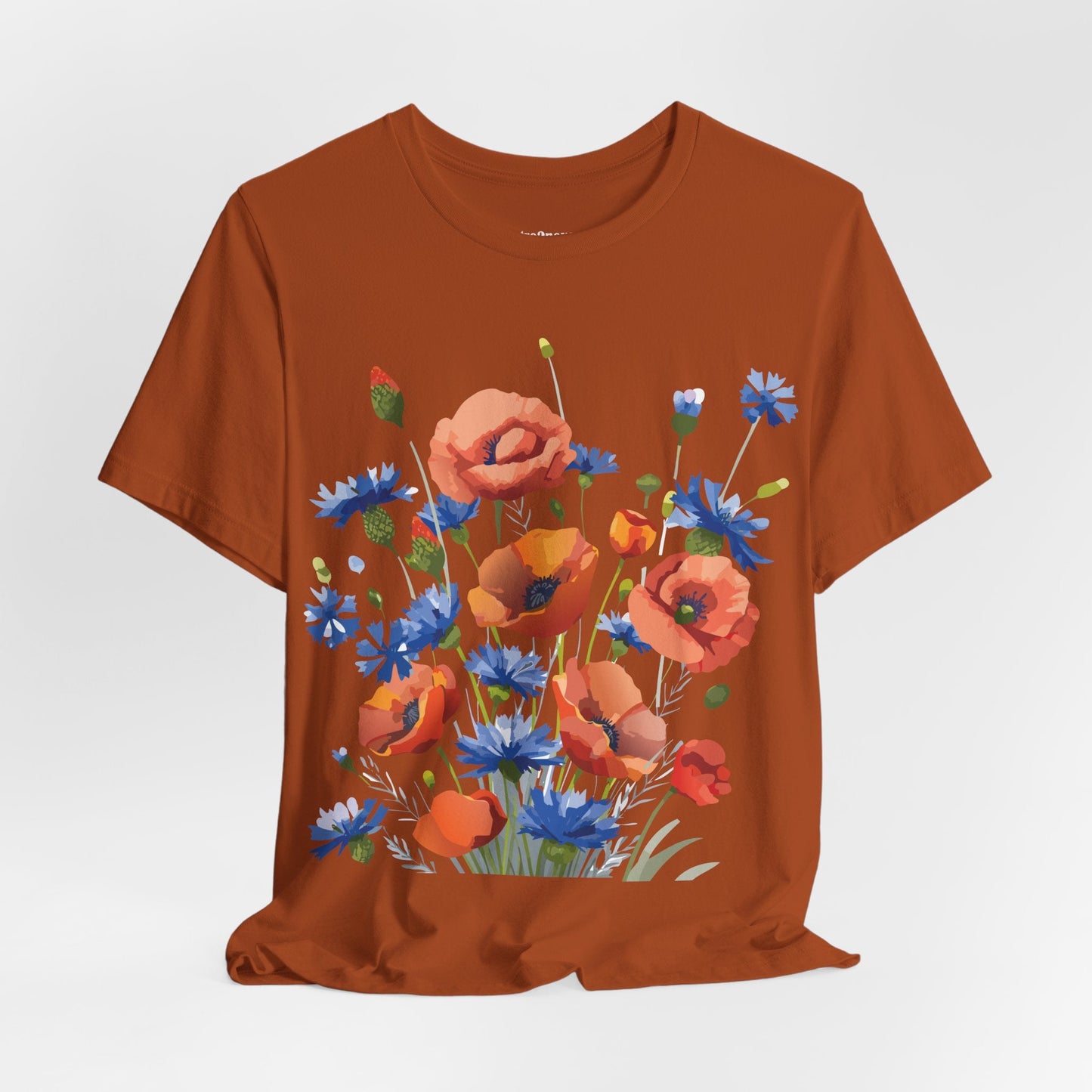 Vintage Floral Graphic Unisex Cotton Tee 33