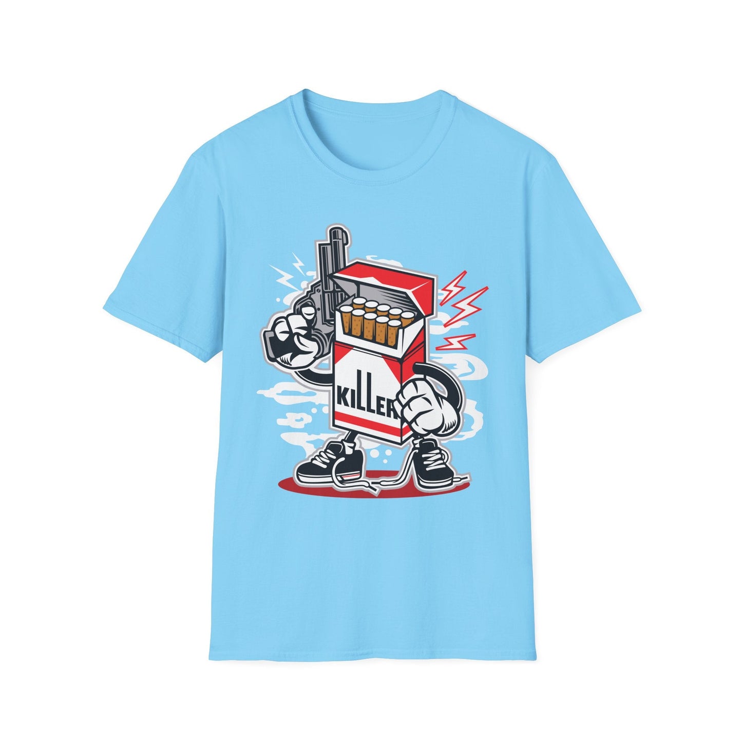 Cartoon T Shirt Animation Tee Funny Unisex Gildan Softstyle 64000 100 Percent Ring Spun Cotton