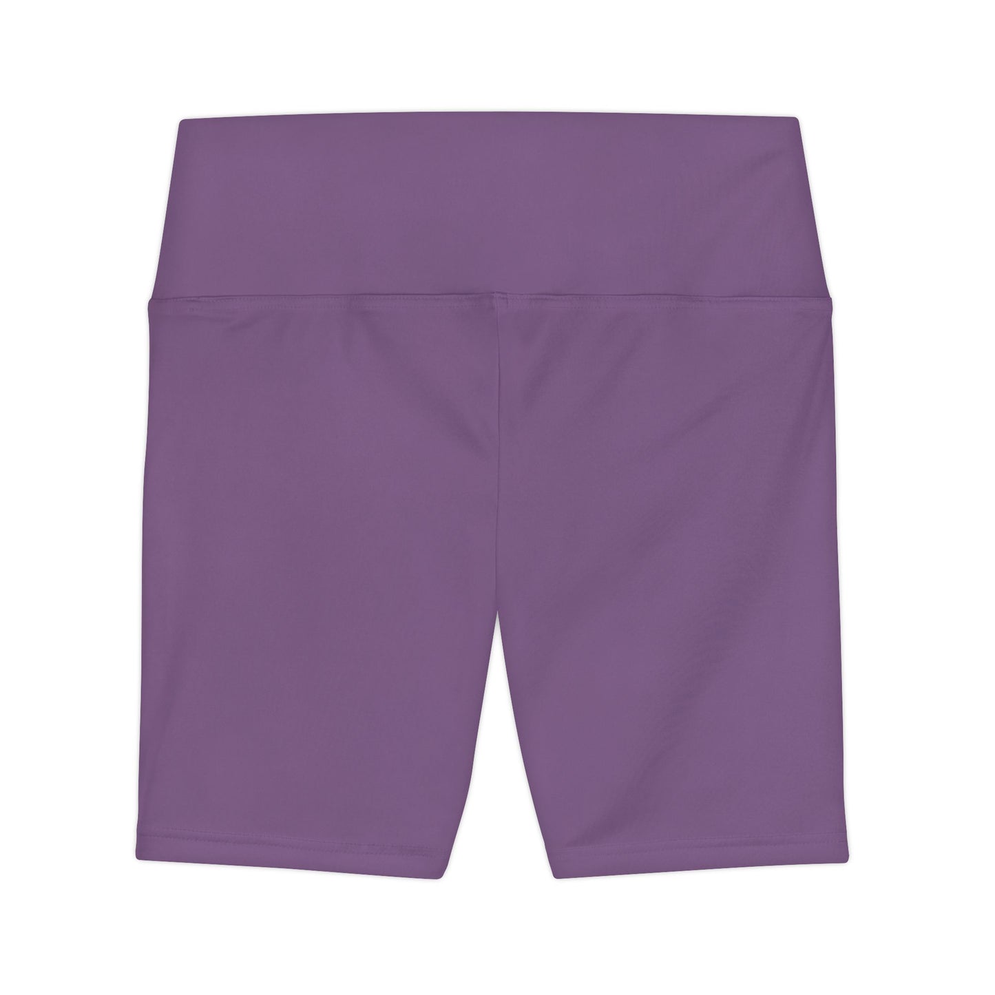 Dusty Lavender Women's Workout Shorts — High-Waisted Purple Active Bike Shorts