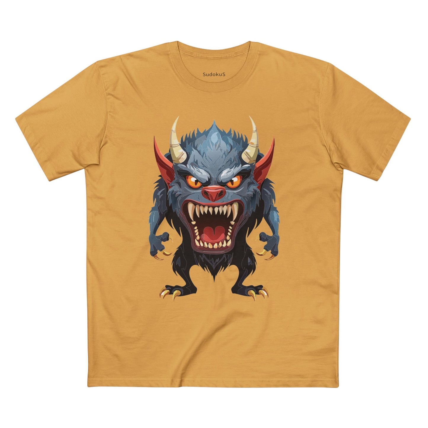 Cartoon Monsters Graphic Unisex 100 Cotton Staple Tee 10