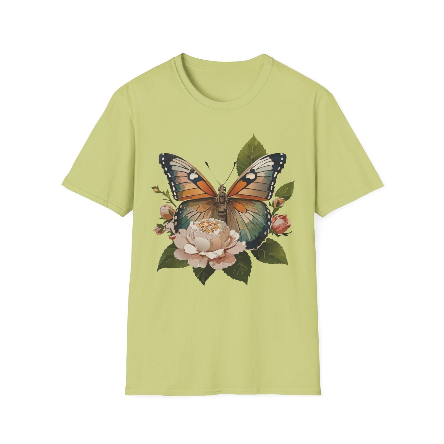 Monarch Butterfly Shirt Unisex Softstyle Cotton Tee Short Sleeve Gildan 64000 Everyday Wear