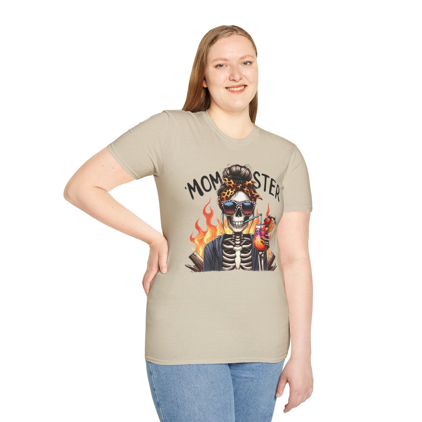 Skull Graphic Unisex Cotton T-shirt with Skeleton Artwork Design 13