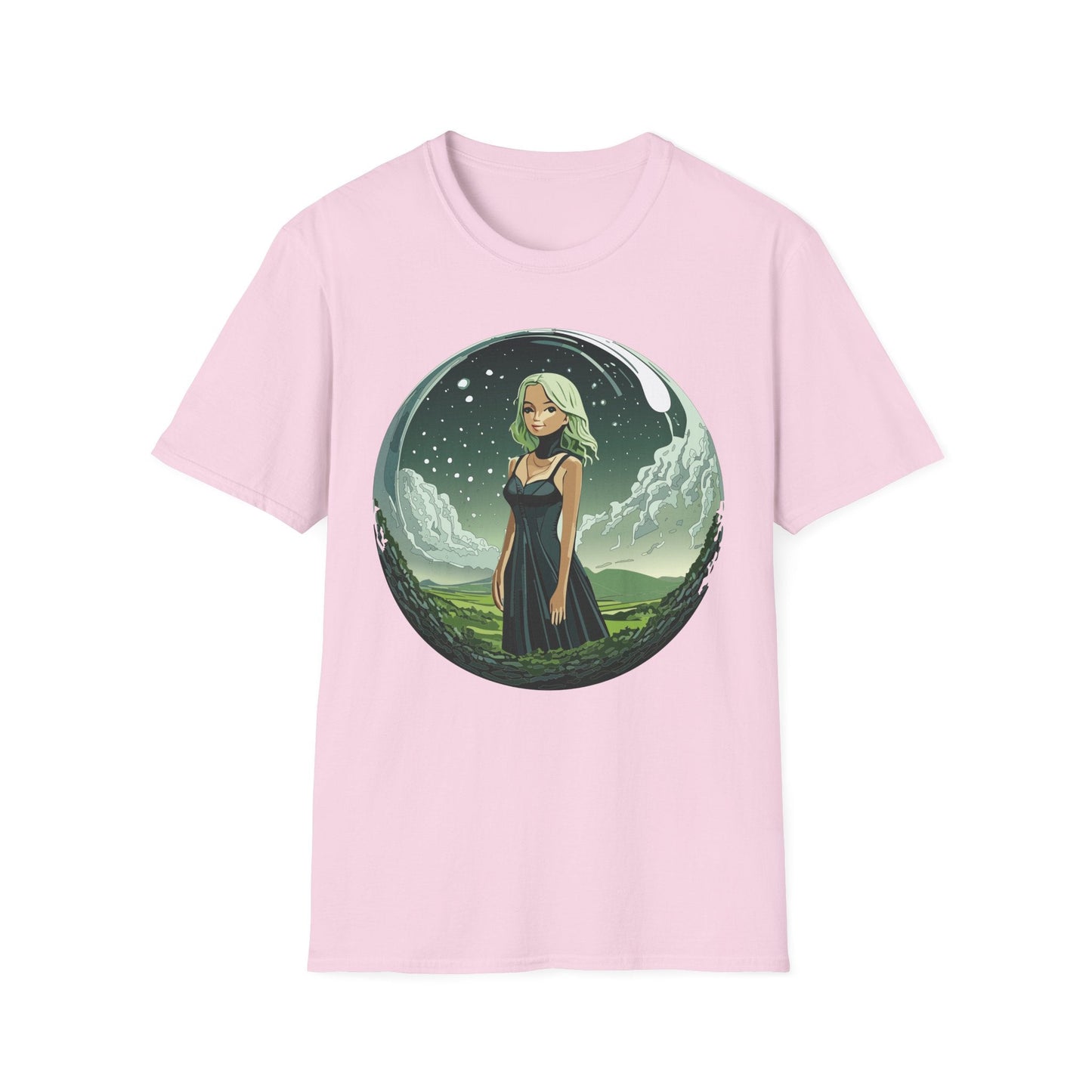 Womens Graphic T Shirt Art Design Tee Ladies Short Sleeve Softstyle 64000 Cotton Ring Spun