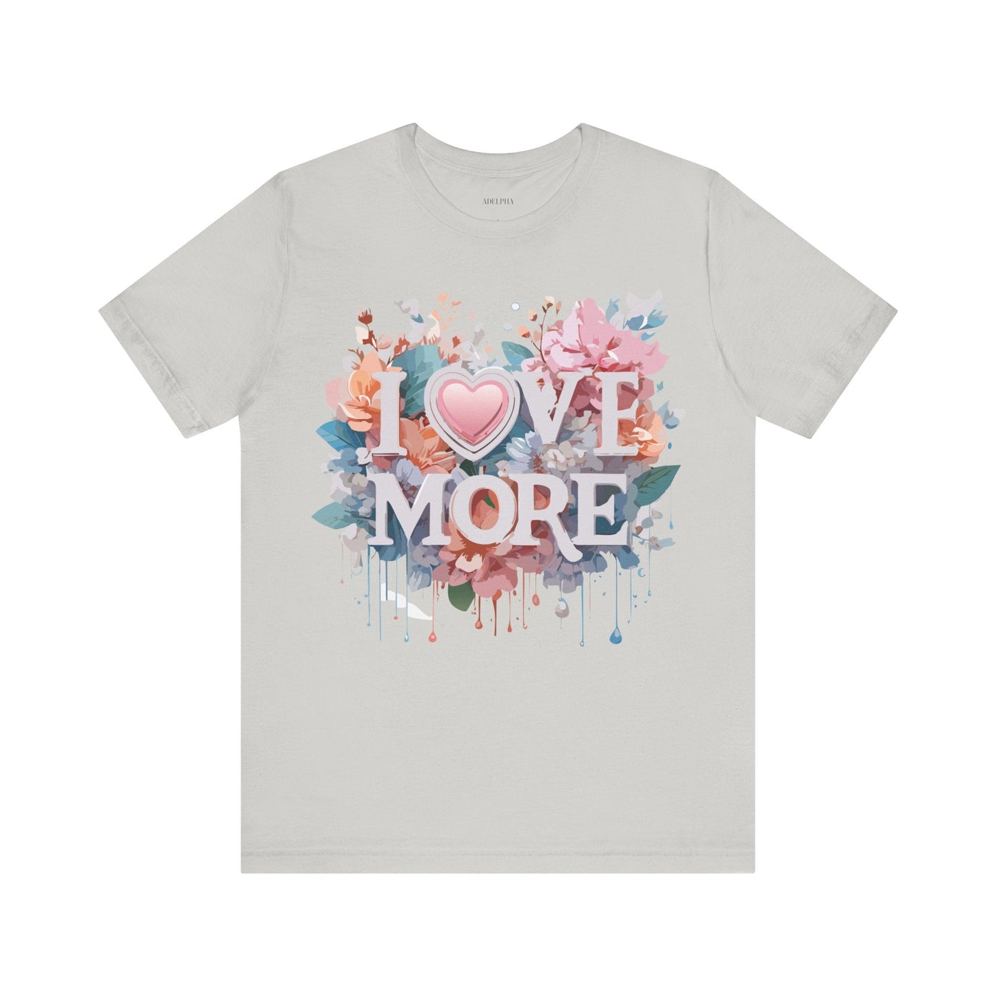 Valentine Day Graphic Unisex 100 Cotton Vintage Artwork with Love and Flower Design Tee 17