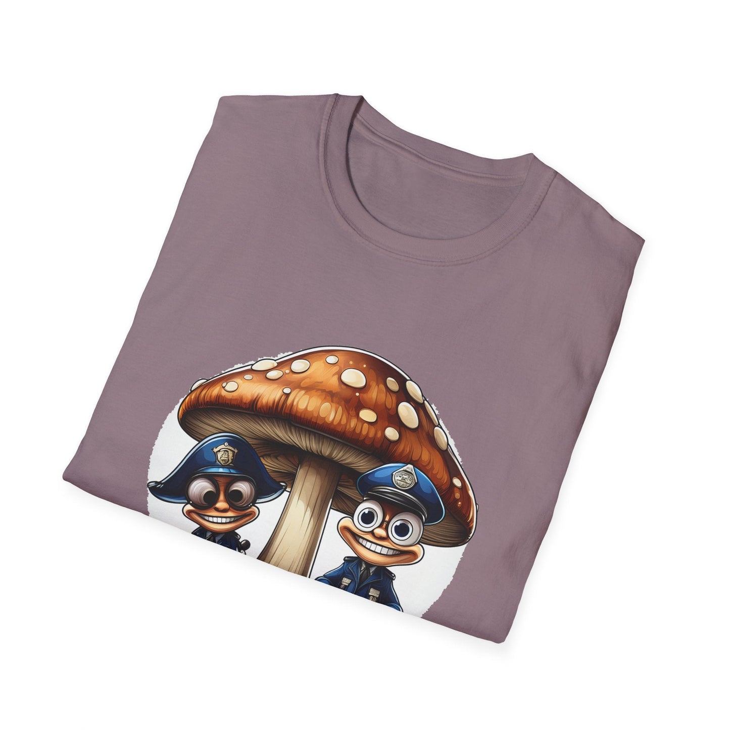 Funny Mashroom Graphic Unisex Softstyle Cotton With Cartoon Illustration Design 11