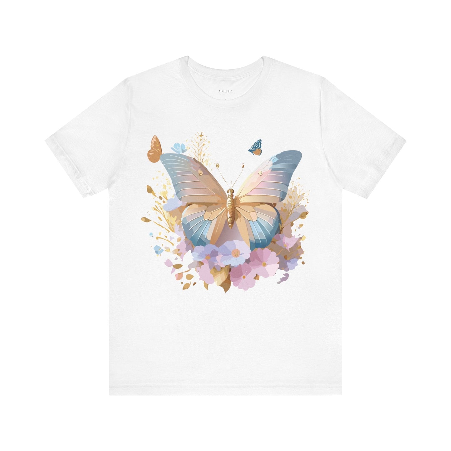 Butterfly Graphic Tee By Adelpha Vintage Inspired Unisex Short Sleeve