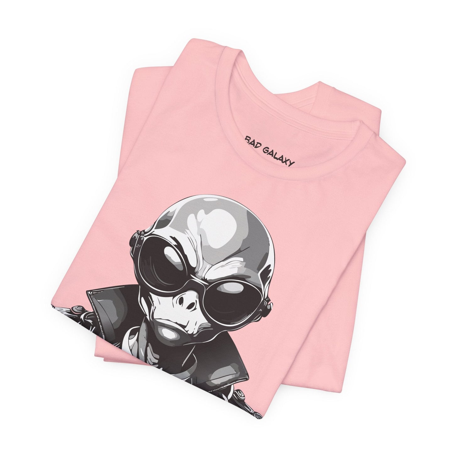 Bad Galaxy Alien Tee Shirt Made To Order 100 Percent Cotton Lightweight Eco Friendly Inks