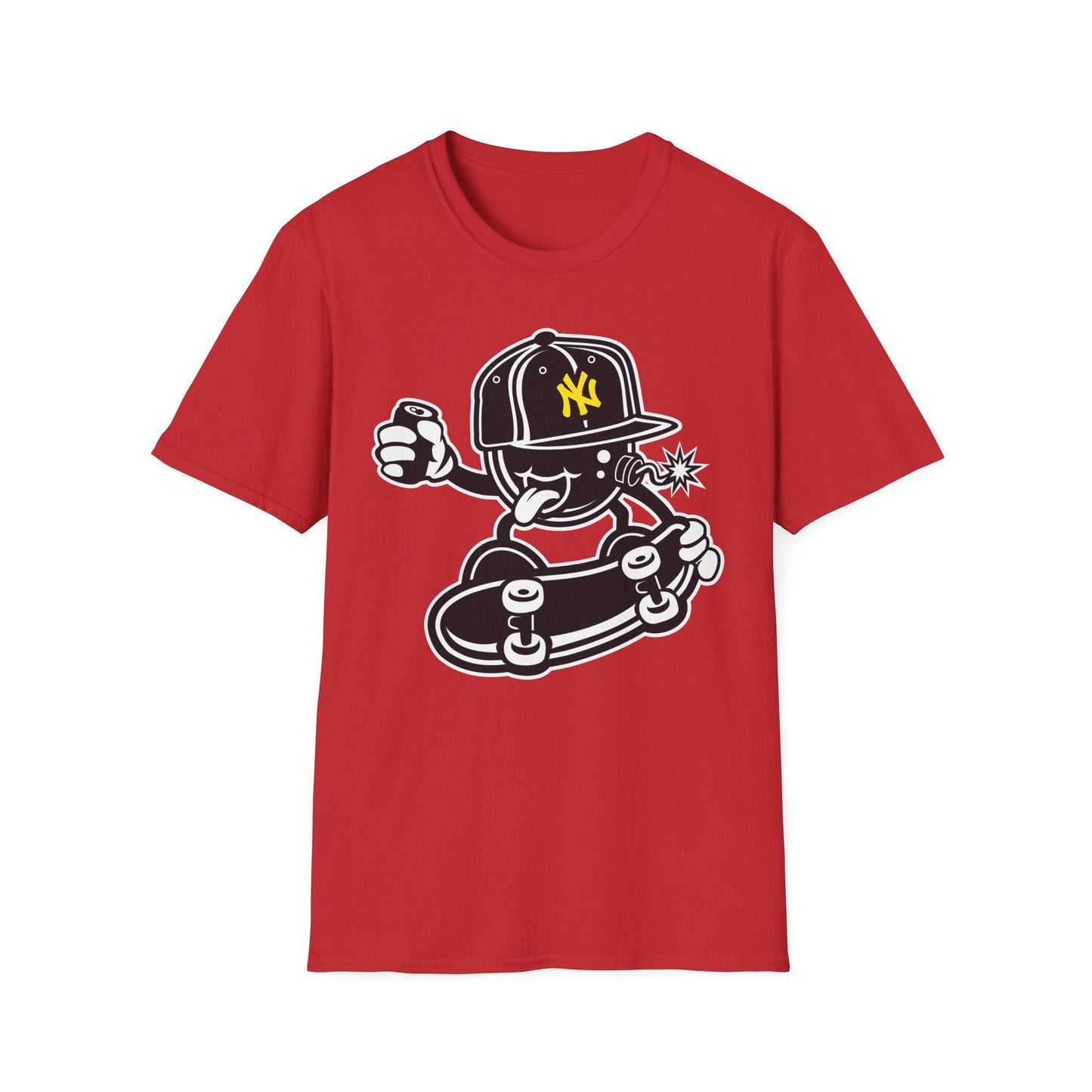 Cartoon T Shirt Animation Tee Funny Unisex Gildan Softstyle 64000 Cotton Breathable Lightweight Tee