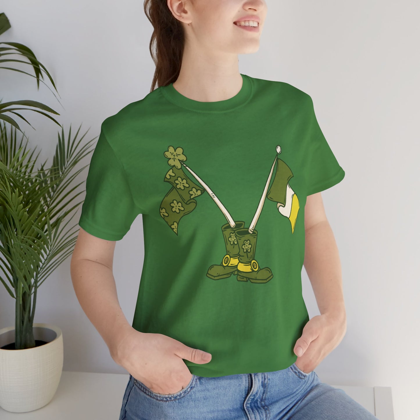 Unisex Cotton Tee Shirt with Lucky Prints