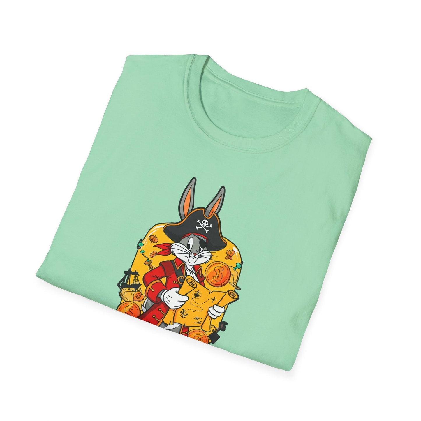 Cartoon Bunny Graphic Unisex Cotton Animal Animation Artwork Design Tee 29