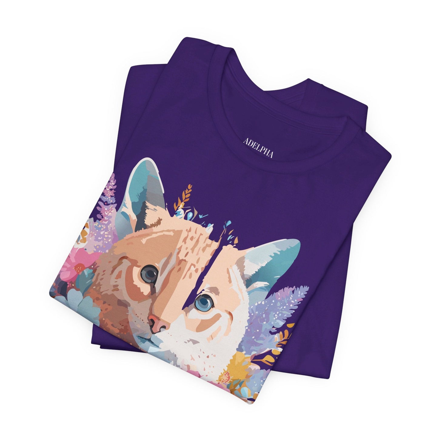 Cat Graphic Tee Unisex Vintage Art Design Adelpha Premium Comfort