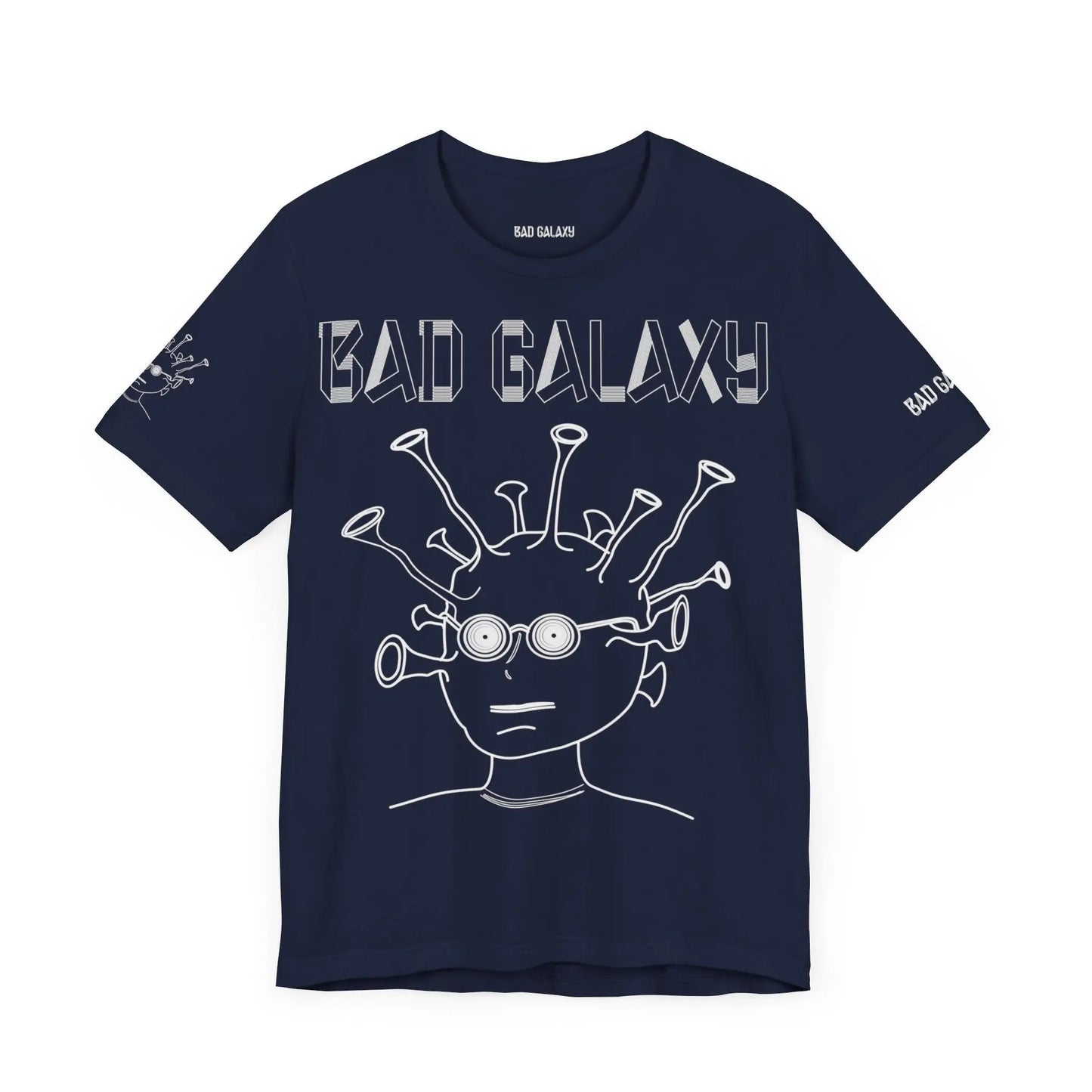 Tee Shirt With Alien From Bad Galaxy 100 Percent Cotton Eco Friendly Inks Made In USA