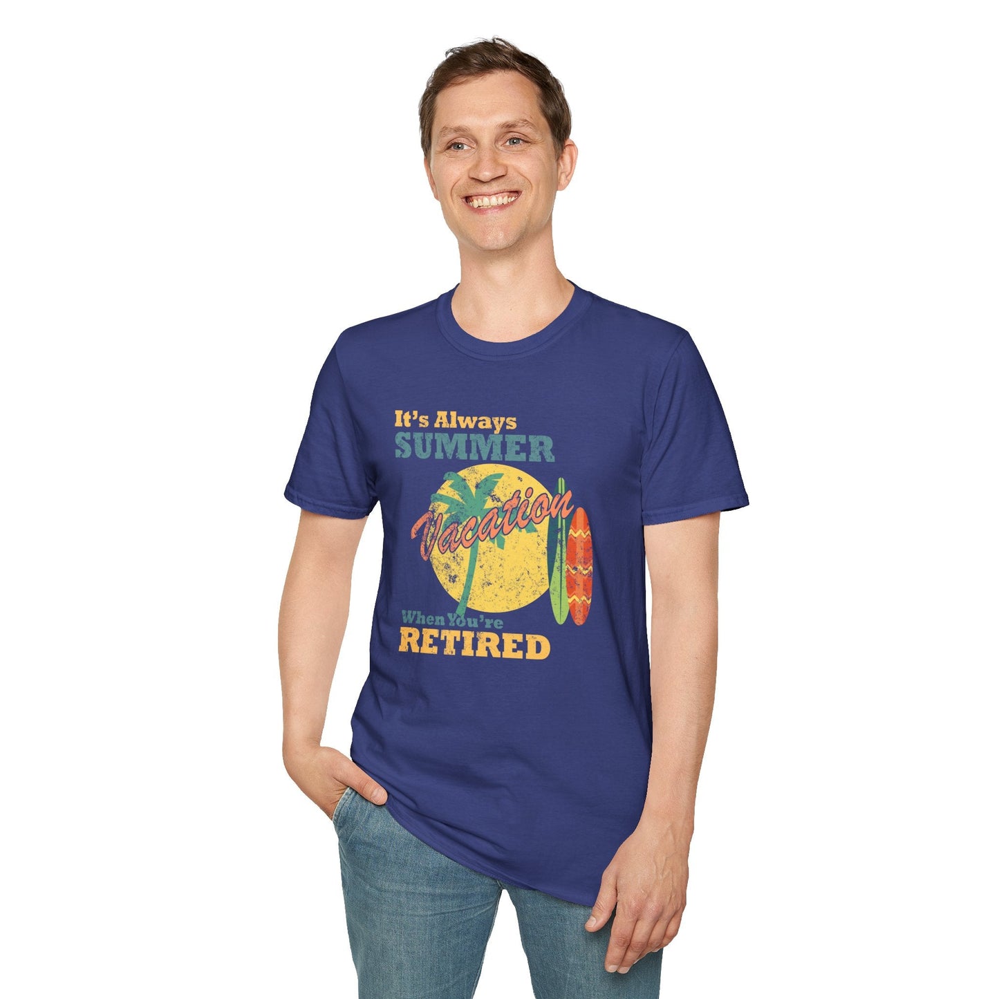 Summer Unisex T Shirt With Art Design Gildan Softstyle 64000 100 Percent Cotton Tee