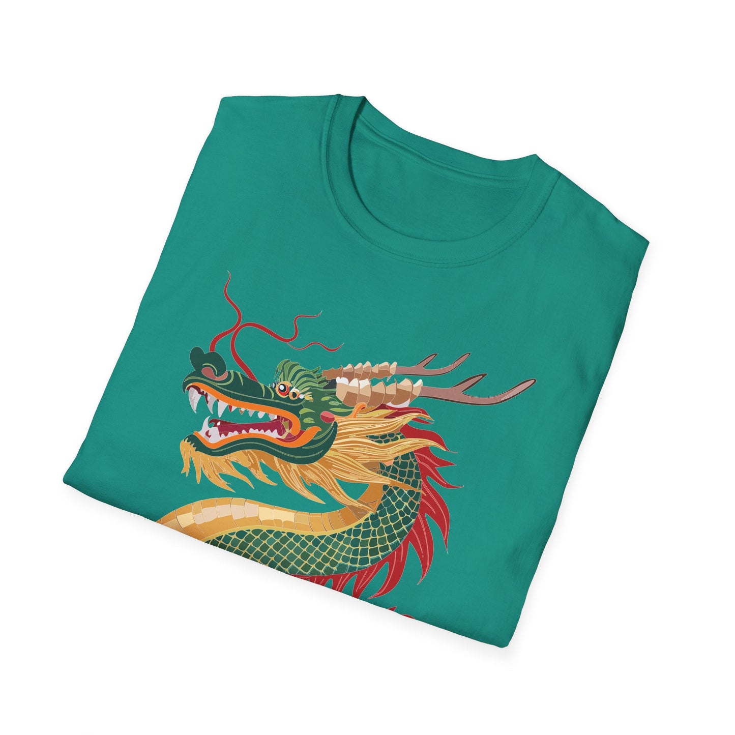 Dragon T Shirt Unisex Dragon Shirt With Animal Art Design Gildan Softstyle 64000 Tee