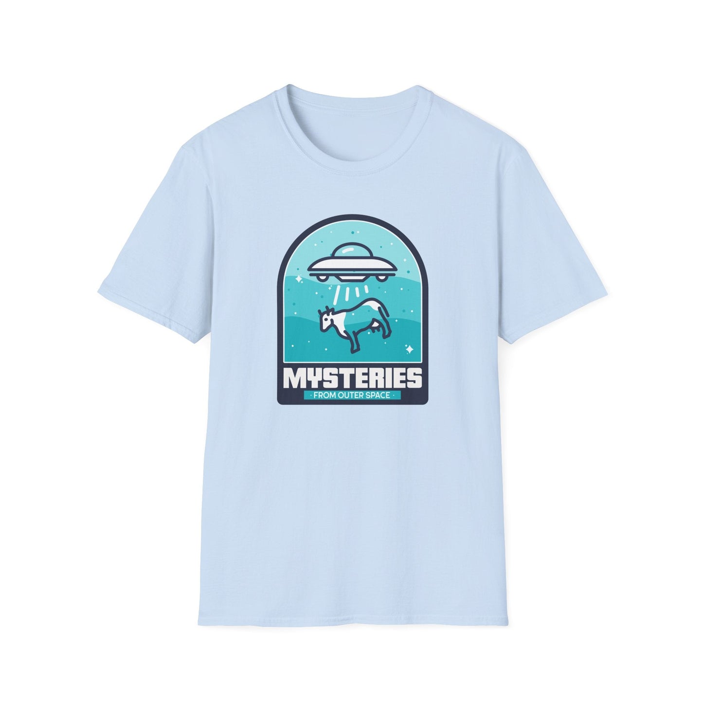 Mysteries UFO Abduction TShirt  Retro Alien Space Graphic Tee