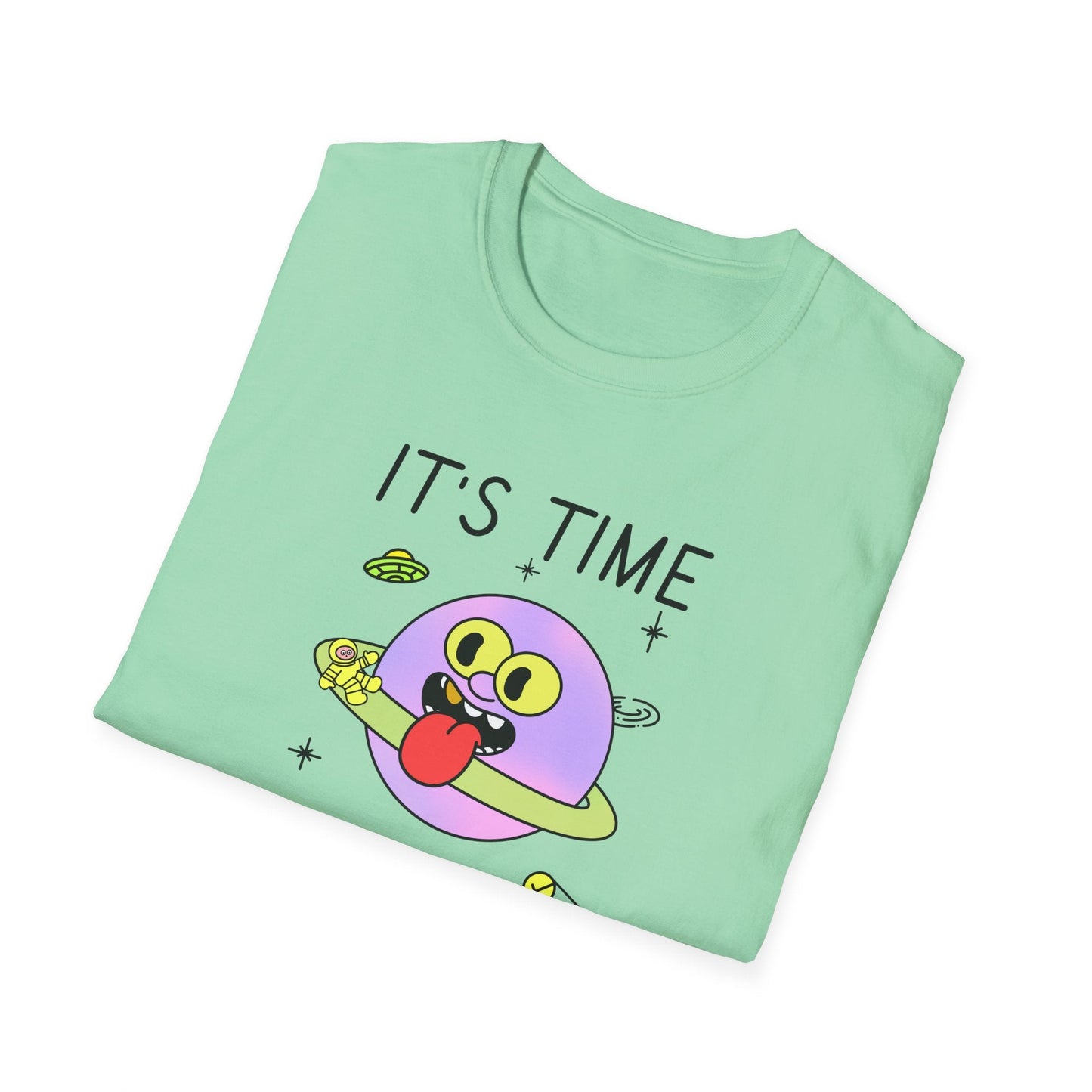 Snack Time Alien TShirt Time For My Favorite Snack Unisex Cotton Cute Space Graphic Tee
