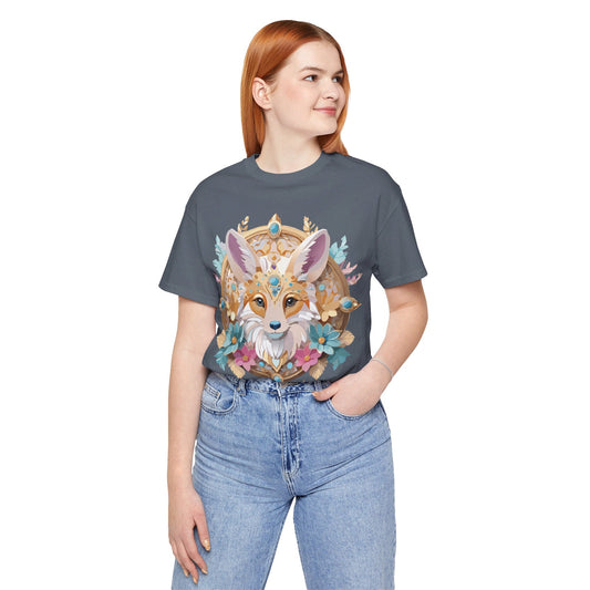 Medallion Graphic Unisex 100 Cotton Vintage Animal Medal Artwork Tee 81