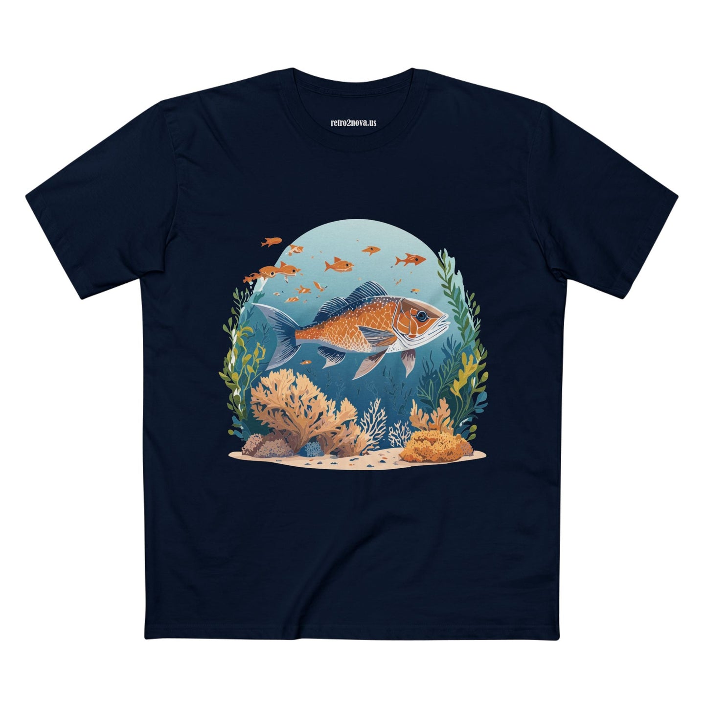 Ocean Shirt Ocean Pacific Shirts OP24 Unisex Premium Cotton Staple Tee With Original Art Design