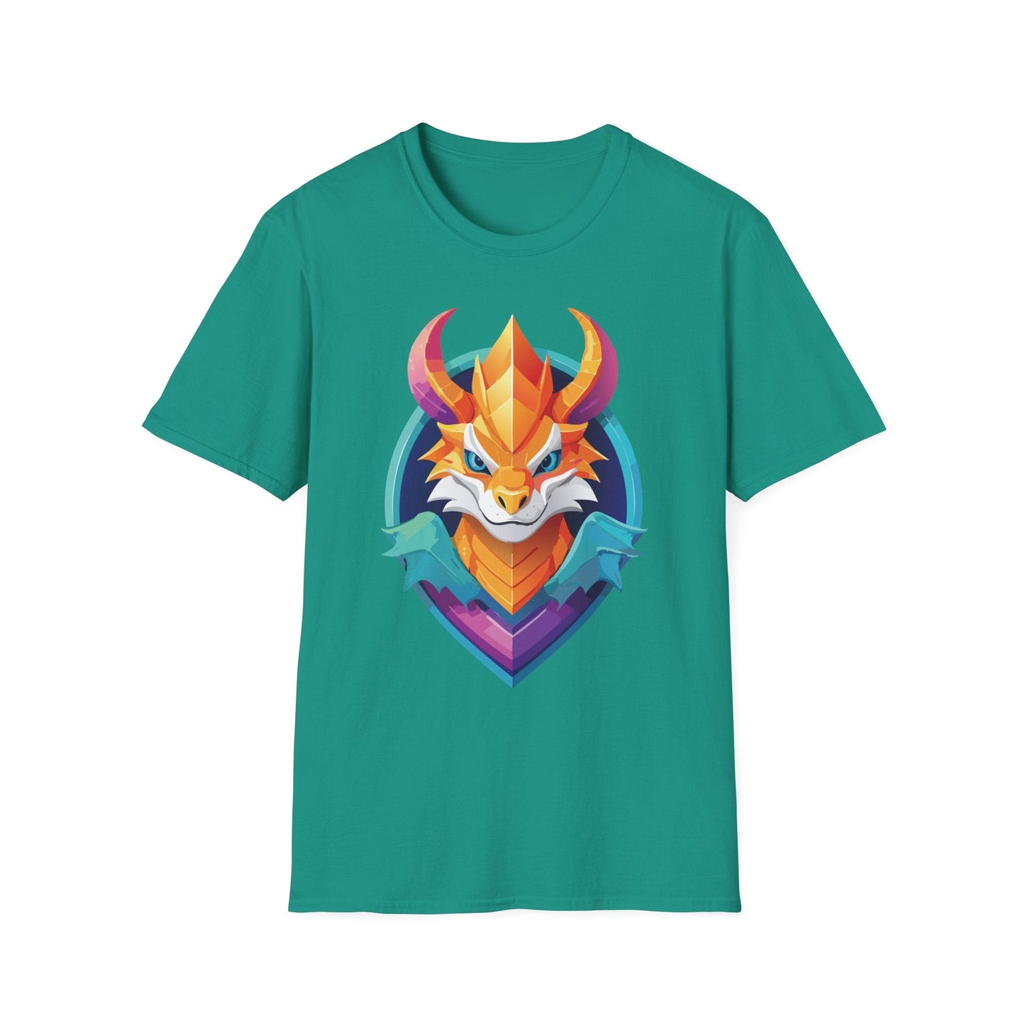 Dragon T Shirt Unisex Gildan Softstyle 64000 Comfortable Cotton Tee With Animal Design