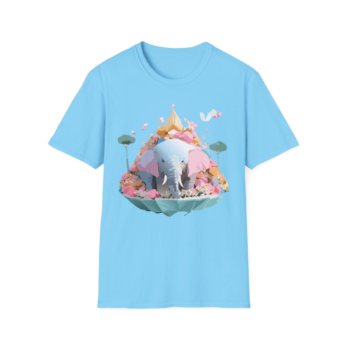 Elephant Graphic T Shirt For Animals Unisex Gildan Softstyle 64000 Cotton Tee Apparel