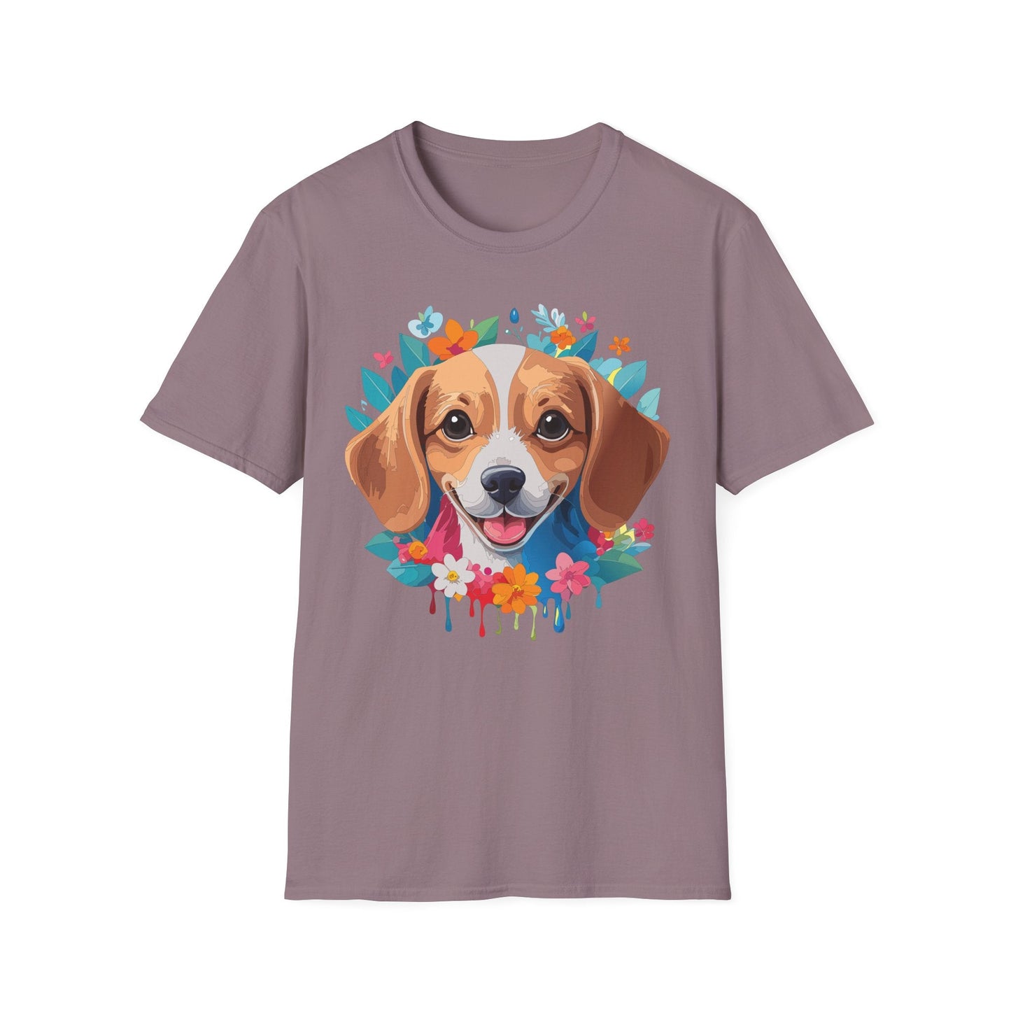 Unisex Dog Shirt Animal Tee Gildan Softstyle 64000 Cotton Tee