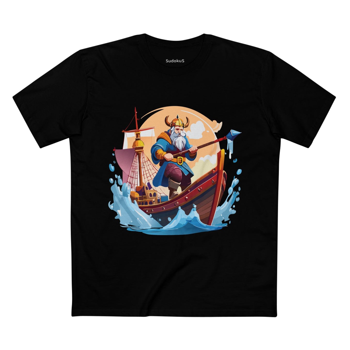 Viking Graphic Unisex 100 Cotton Staple Tee 4