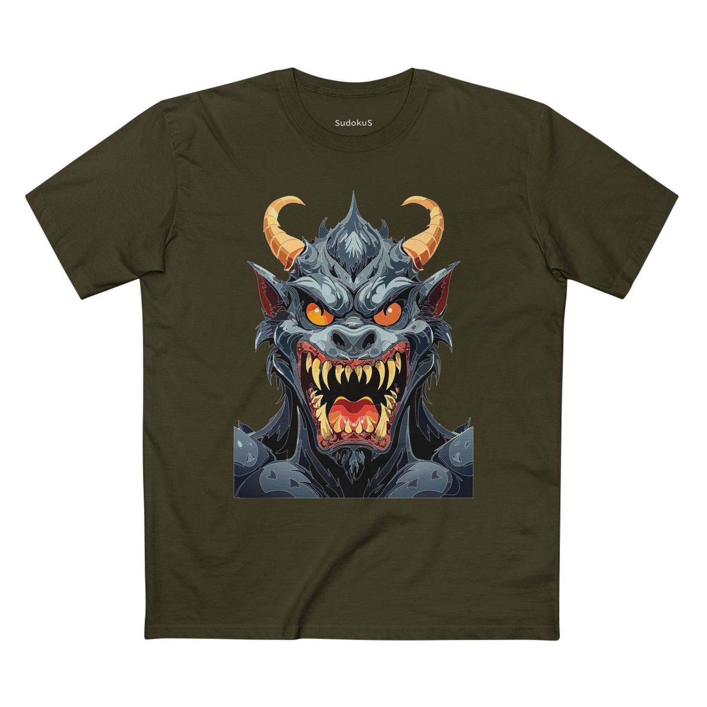 Cartoon Monsters Graphic Unisex 100 Cotton Staple Tee 3