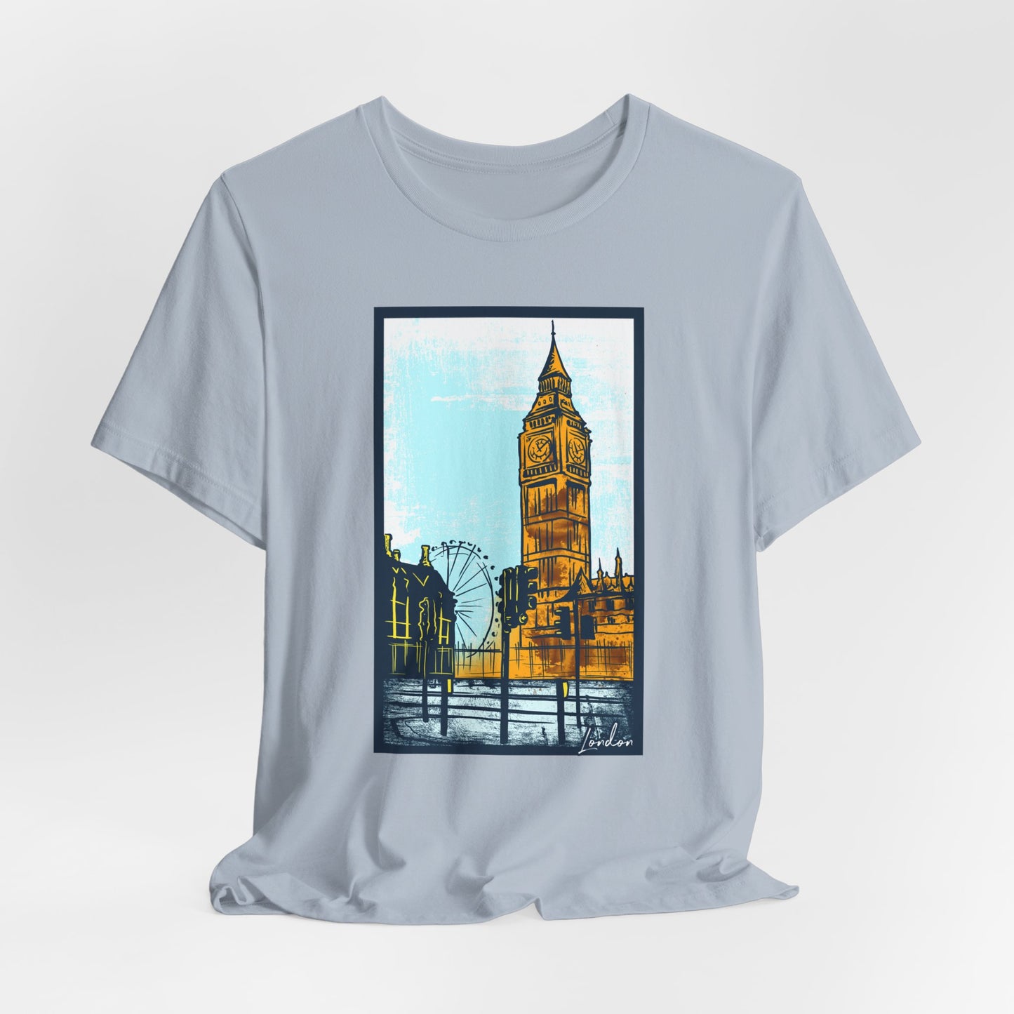Retro Poster London Graphic Design Tee, London Shirt, Vintage Tees, Art Design T-Shirt, Graphic Tee, Retro Art Shirts