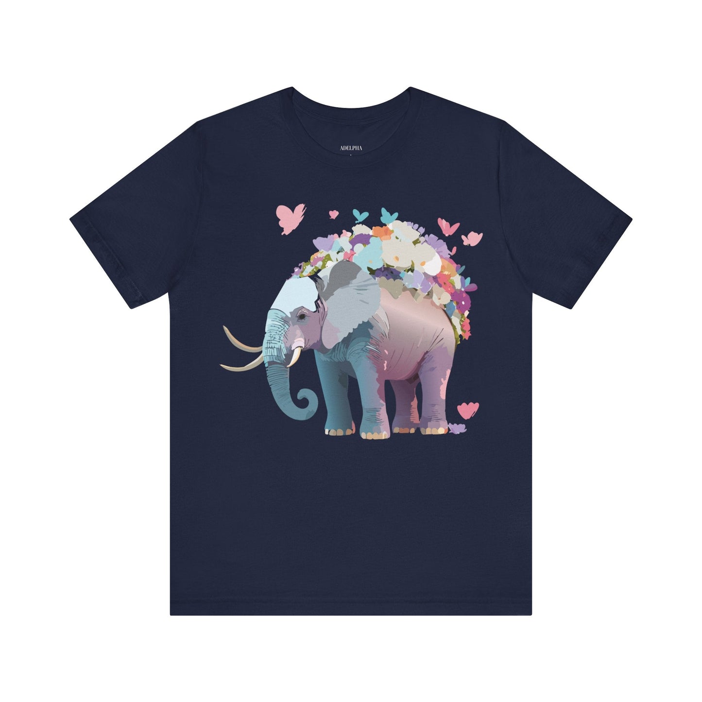 Elephant Shirt Graphic Tee Unisex Vintage Inspired Art Design By Adelpha Original Artwork