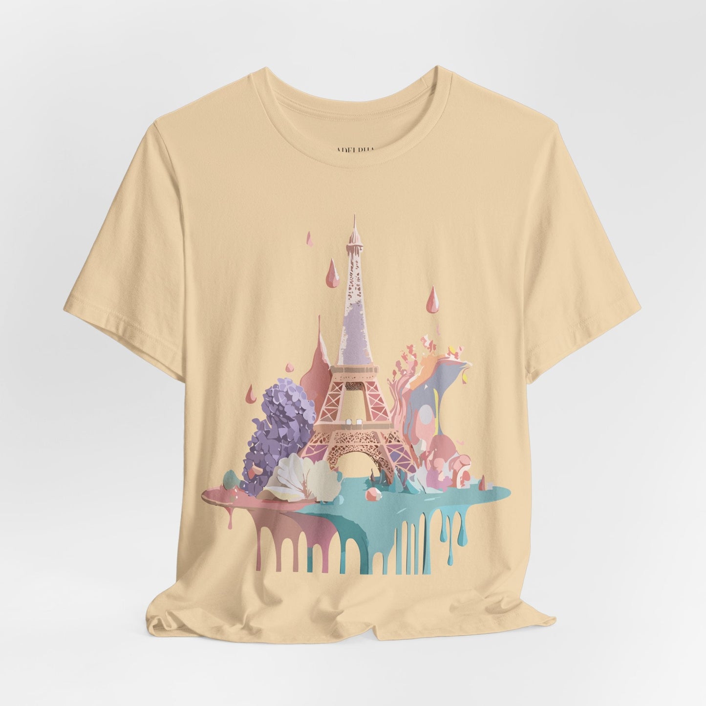 Paris Tourist Shirt Unisex Graphic Tee Vintage Inspired Artwork by Adelpha Short Sleeve Jersey