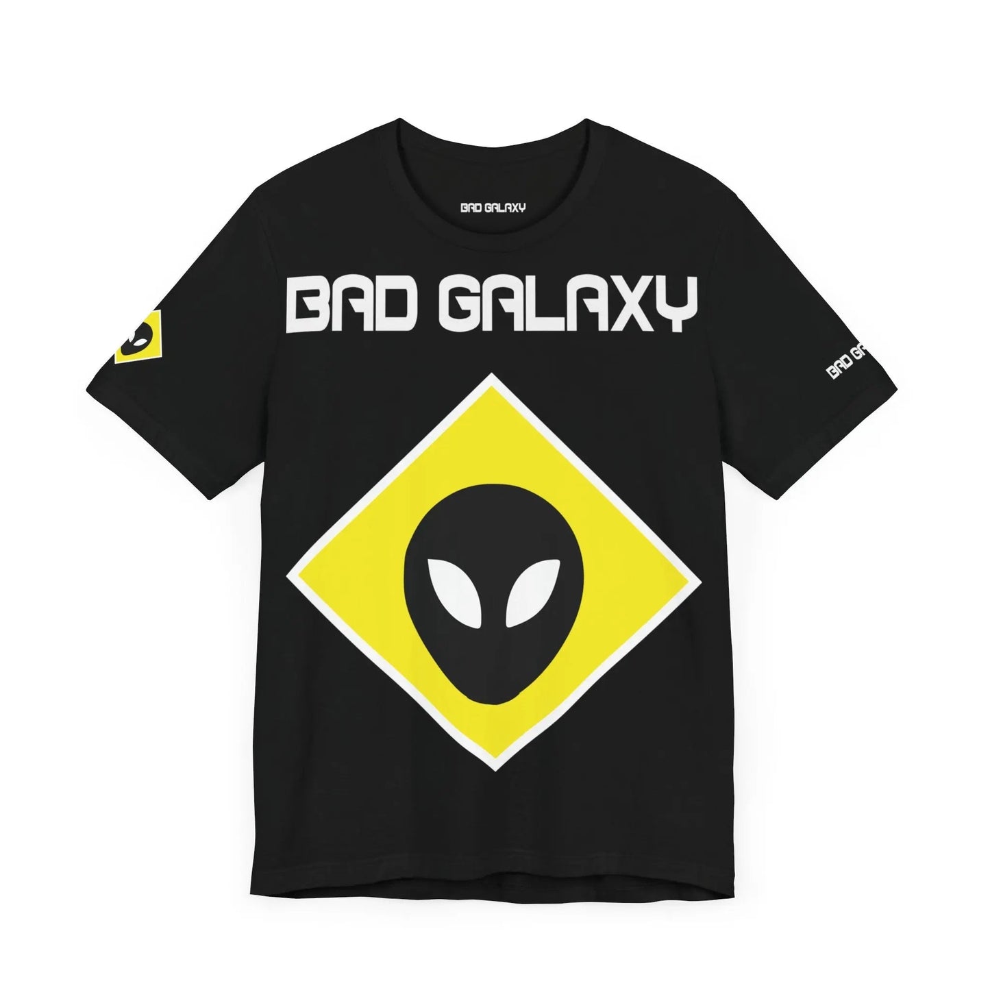 Tee Shirt With Alien From Bad Galaxy Lightweight 100 Percent Cotton Eco Friendly Inks Free Shipping
