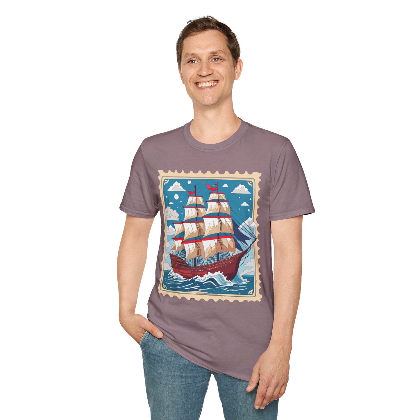 Unisex Softstyle Gildan 64000 Short Sleeve T Shirt Vessel Ship Frigate Tee For Everyday Comfort
