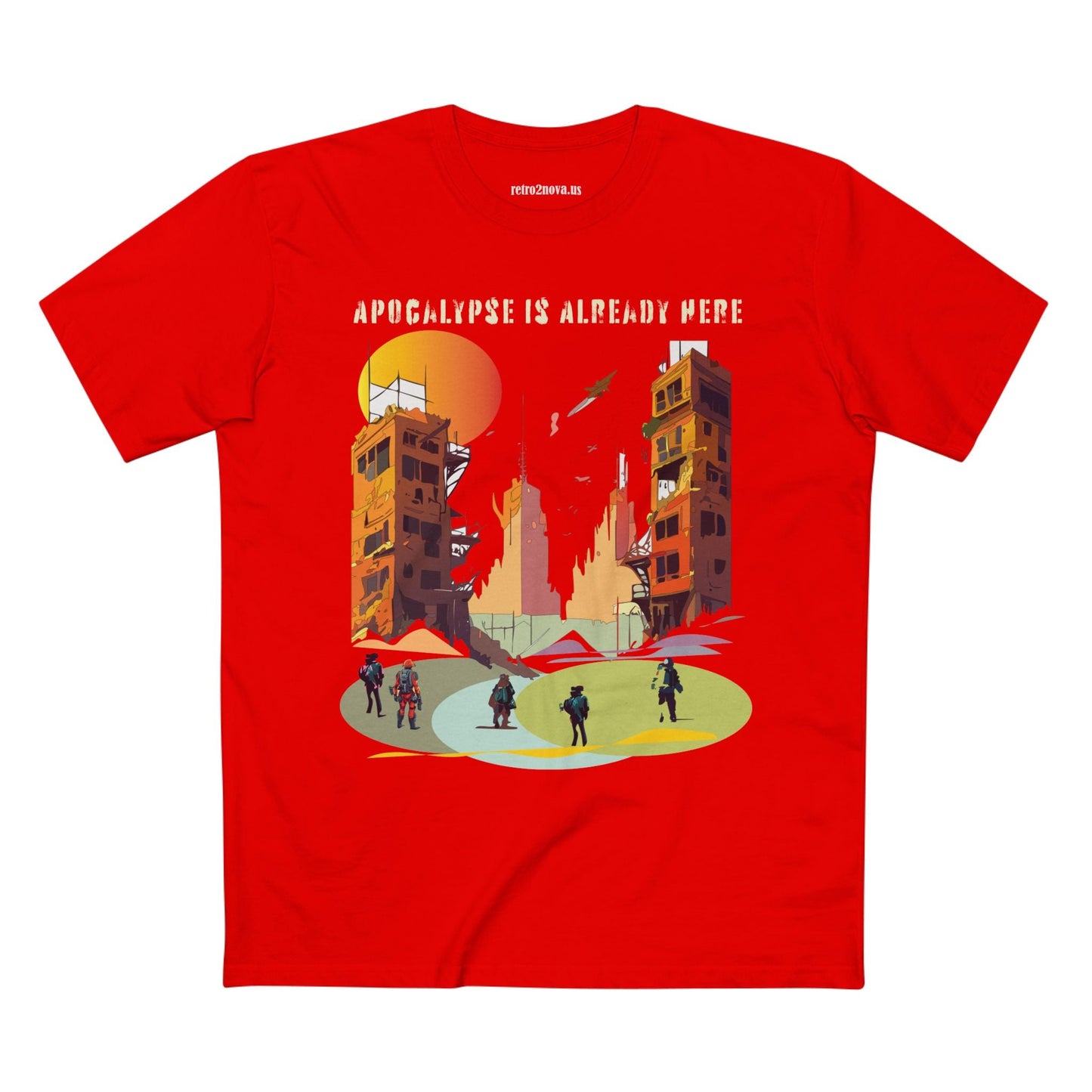 Cataclysm Doomsday Shirt Unisex Premium Cotton Tee With Original Art Design From Retro2Nova