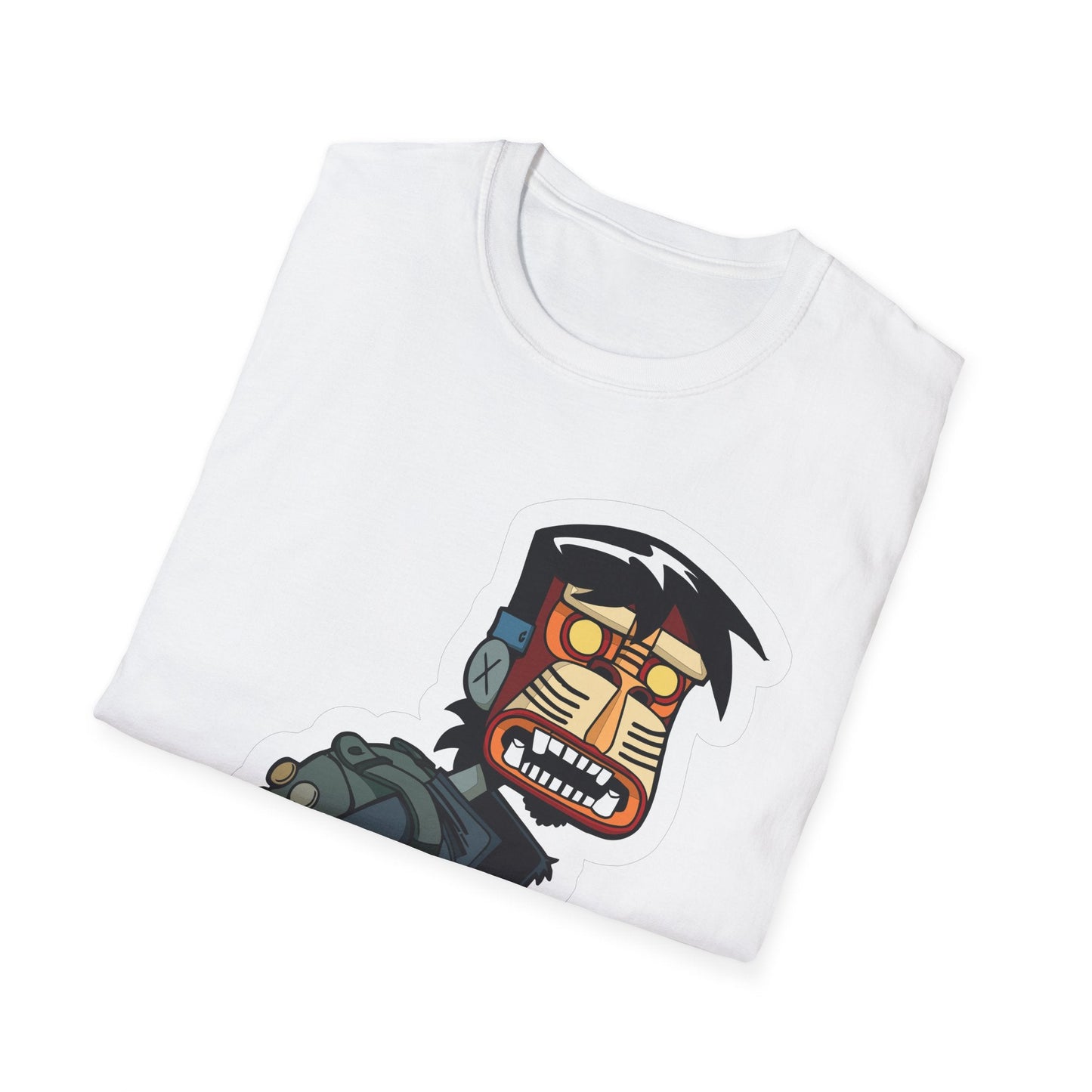 Cartoon T Shirt Animation T Shirt Funny Tee Shirt Unisex Short Sleeve Softstyle Cotton Tee 64000