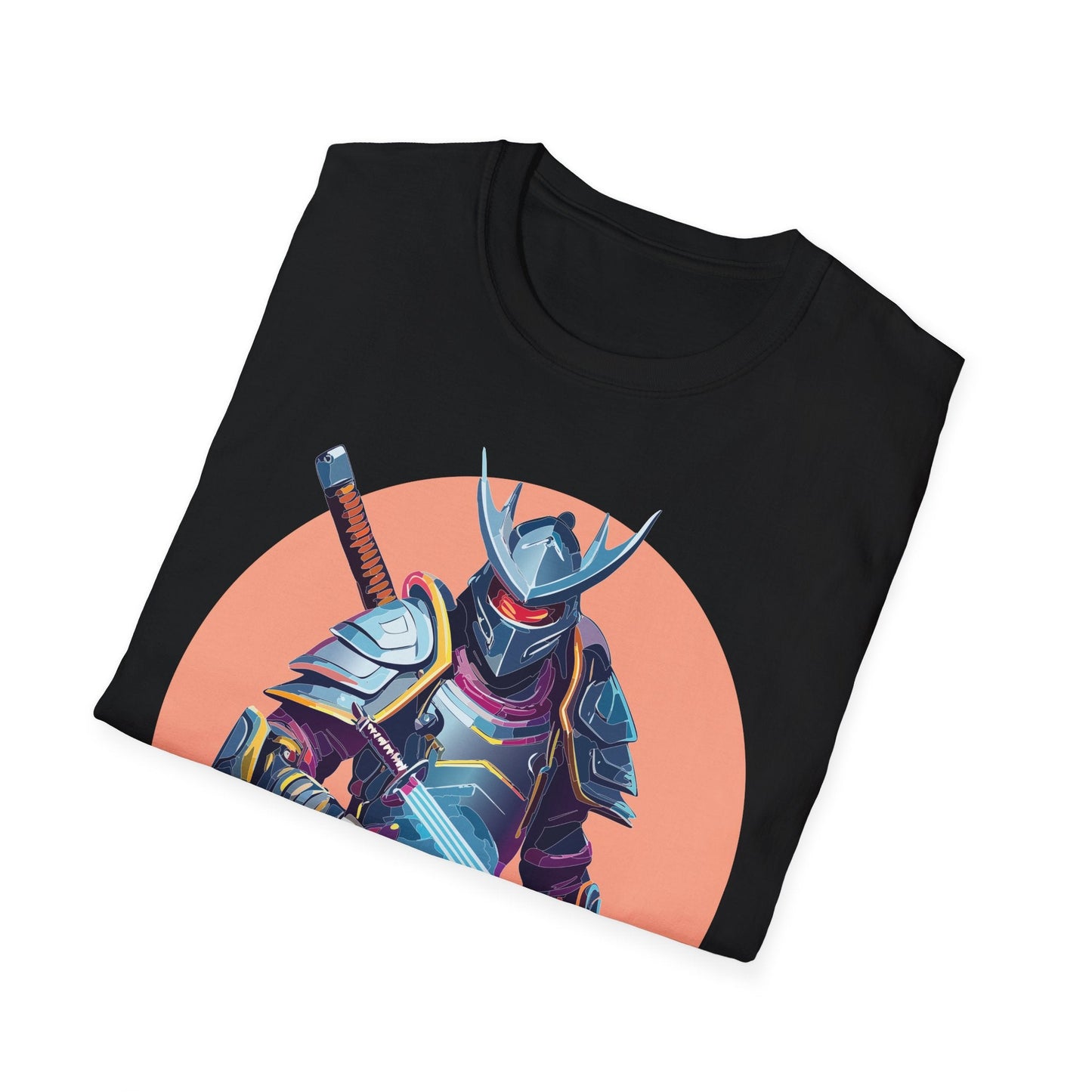 Samurai Shirt Unisex Tee Gildan Softstyle 64000 One Hundred Percent Ring Spun Cotton Comfort