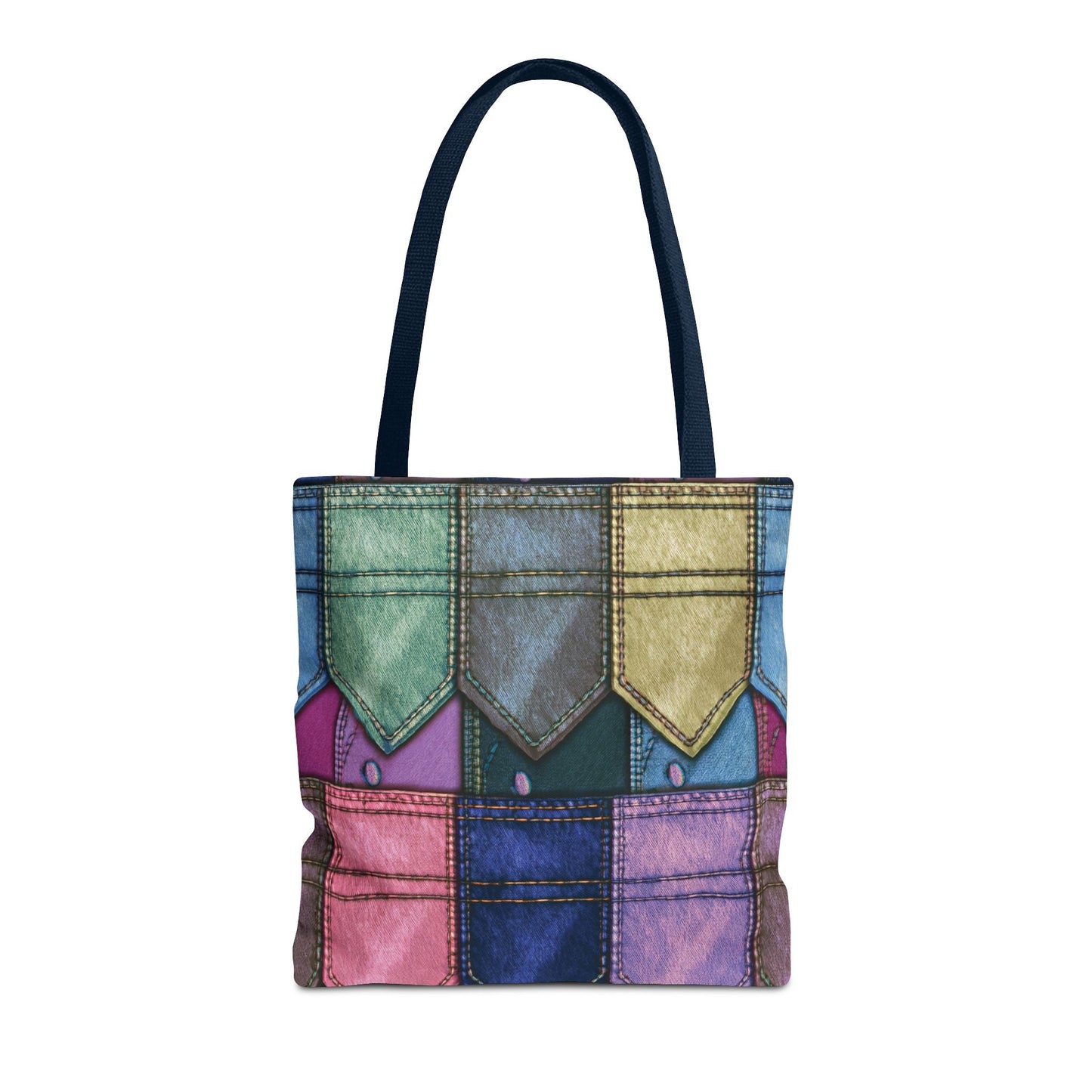 Denim Canvas Bag, Tote Bag Denim Printify